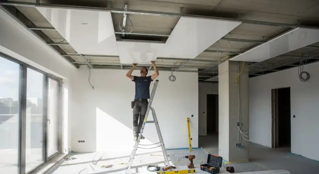 instalacion cielo raso upvc